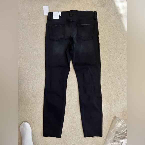 New NWT STS BLUE‎ jeans black distressed 30 Ellie  ankle skinny high rise - Picture 3 of 11
